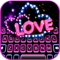 Neon Love Hearts Theme