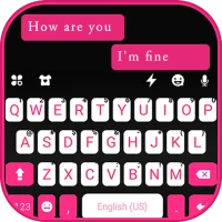 Pink Black Chat Keyboard Theme