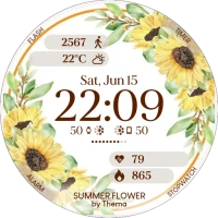 Summer Flower Watch Face