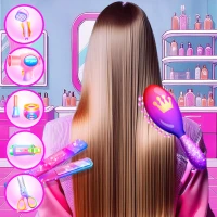 Hair Salon and Dress Up Girl