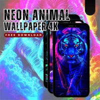 Neon Animal Wallpaper 4K