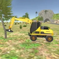 Snow Excavator JCB Simulator