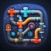 Space Pipes Connect Puzzle