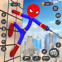 Stick Rope Hero Superhero Game