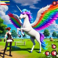 Flying Unicorn Pegasus Horse