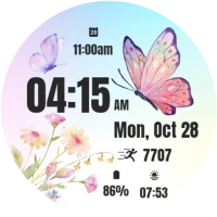 Butterfly Flower  Watch Face