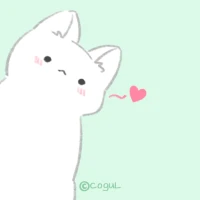 카카오톡 테마 - 빼꼼 하양 고양이_소프트 민트