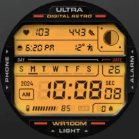 ULTRA Digital Retro watch face