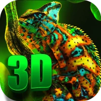 Chameleon Color Wallpaper 3D