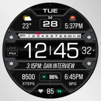 MD313 Digital Watch Face