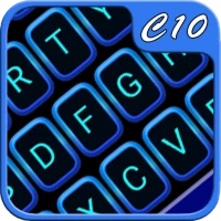 Blue Neon Keyboard