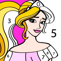 Princess Coloring by Number