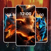 Fire Lion Live Wallpaper Wolf