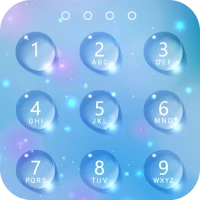 Lock screen - water droplets