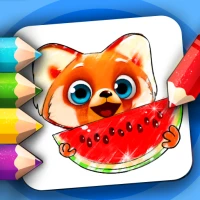 Coloring for kids with Rocky
