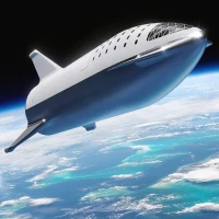 Starship Rocket Simulation 3D