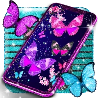 Glitter butterfly wallpapers