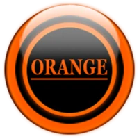 Orange Glass Orb Icon Pack