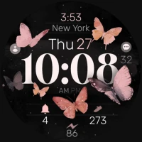Butterfly Digital Watch Face