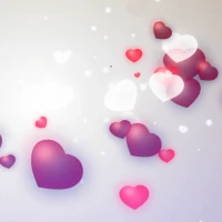 Romantic Hearts Live Wallpaper