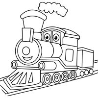 Train Coloring Book