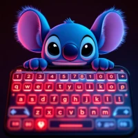 Blue Koala Cute Keyboard
