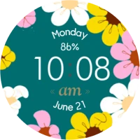 Summer Flower Watch Face