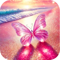 Glowing Butterfly Wallpaper