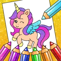 Unicorn Coloring Pages Glitter