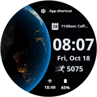 Animated Earth Watch Face