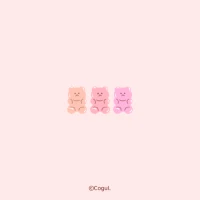 카카오톡 테마 - 곰젤리톡_베이비 핑크 (카톡테마)