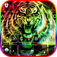 Neon Tiger Keyboard Theme