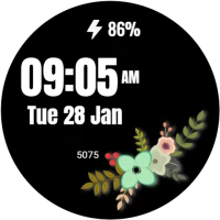 Flower Digital Face Watch