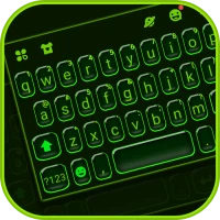 Neon Green Tech Keyboard Theme