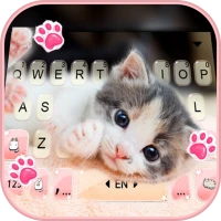 Cute Kitty 2 Keyboard Backgrou