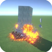 Sandbox destruction simulation