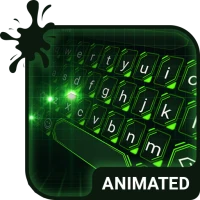 Green Light Keyboard Wallpaper