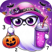 Halloween Color by Number Game