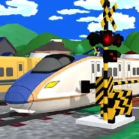 Railroad Crossing Train 3D