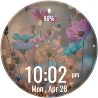 Pastel Floral Watch Face