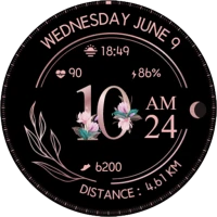 Flower watch face