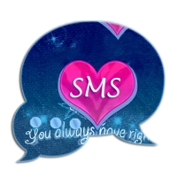 Pink Blue Theme GO SMS Pro