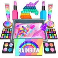 Mix Makeup &amp; Pop it into Slime