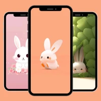 Kawaii Rabbit Wallpaper HD 4K