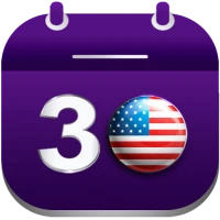 US Calendar with Holidays