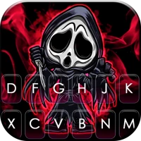 Red Grim Reaper Keyboard Theme