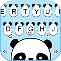Cute Panda Baby Keyboard Backg