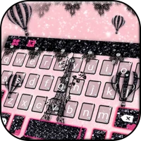 Sexy Black Lace Paris Keyboard