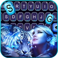 Neon Tiger Queen Keyboard Skin