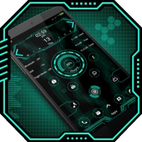 Hi-tech snappy launcher -theme